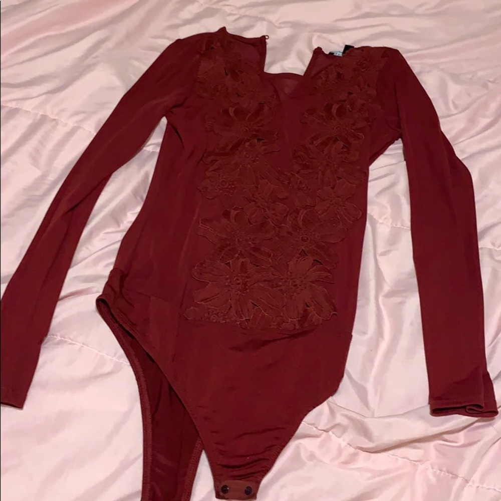 Long sleeve red shirt